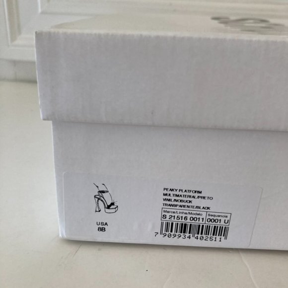 NIB Schutz Free People Peaky Black Embellished Heeled Sandals Sz 8 - Picture 2 of 11